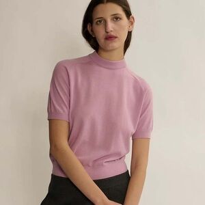 NEW! DEMYLEE New York Pink Rose Merino Wool Irelia Top